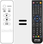Replacement remote control for 597-017P