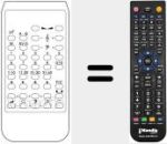 Replacement remote control for 701308058