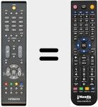 T&eacute;l&eacute;commande pour remplacer B8080124-1