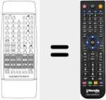 Replacement remote control for DIGICOMPUTER 58 KEYS