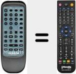 Télécommande pour remplacer DTC 100 TH (35042560)