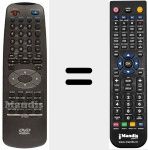 Replacement remote control for DV-R330