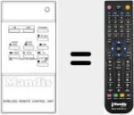 T&eacute;l&eacute;commande pour remplacer INFRARED T110 VPR