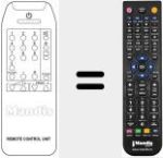Replacement remote control for IR 2002