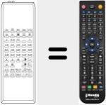 Replacement remote control for TH 99