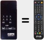 Replacement remote control for MULTISAT MOD. 01