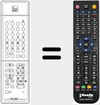 Télécommande pour remplacer RC 200