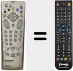 Replacement remote control for RCT 110 DB 1