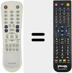 Replacement remote control for RM 612