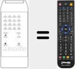 Replacement remote control for T848
