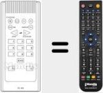 Télécommande pour remplacer TC 419