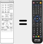 Replacement remote control for TEL 12