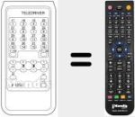 Replacement remote control for TELEDRIVER P 1250