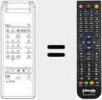 Replacement remote control for TELEVIDEO 39