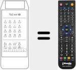 Télécommande pour remplacer TLC 412 VB