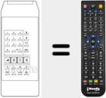 Replacement remote control for TP 875 F