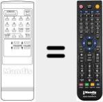 Replacement remote control for TVC W / PICTURE +