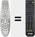 T&eacute;l&eacute;commande pour remplacer URC17010-01R00