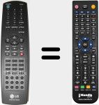 Télécommande pour remplacer AKB73575302