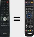 Télécommande pour remplacer 9JR9800000004 (098GR8BD9NESHR)