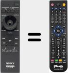 Télécommande pour remplacer RMT-D304 (149288511)
