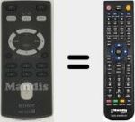 Replacement remote control for RM-X 304 (148015011)