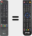 Télécommande pour remplacer AKB72915206