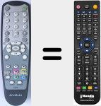 Replacement remote control for RM-FR