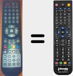 Replacement remote control for TQT1910BT001DVD