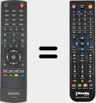 Télécommande pour remplacer CS-90283U