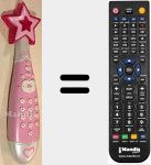 Replacement remote control for DISNEY001