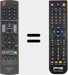 Télécommande pour remplacer GJ221