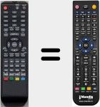 Télécommande pour remplacer RC53ATVDVD