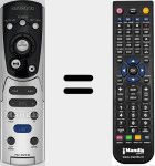 Télécommande pour remplacer RC-DV310