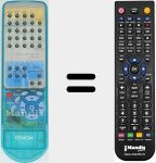 Télécommande pour remplacer RC867