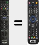 Télécommande pour remplacer RM-GA021