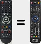 Replacement remote control for RM-KV