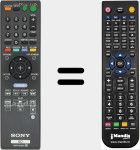 Télécommande pour remplacer RMT-B105A