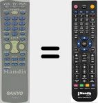 Télécommande pour remplacer RMT-U130