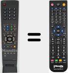 Télécommande pour remplacer GA549WJSA (RRMCGA549WJSA)