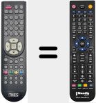 T&eacute;l&eacute;commande pour remplacer REMCON1170