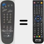 Replacement remote control for SC3492