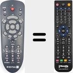 Replacement remote control for 1.5NDB