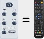 Télécommande pour remplacer 5512410071