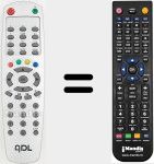 Replacement remote control for ADL001