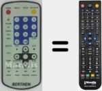 Replacement remote control for BER001