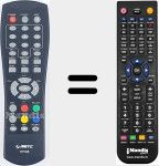 Replacement remote control for DT180R