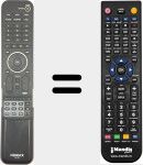 Replacement remote control for NR204