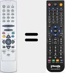 Replacement remote control for REMCON1043