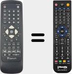 Replacement remote control for REMCON1509